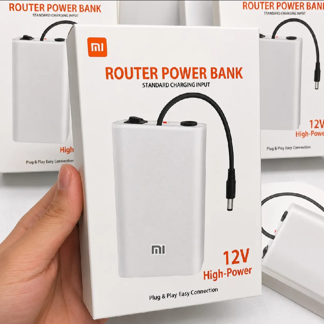 Xiaomi Mi 20000Mah 12V Router Power Bank Backup for Wi-Fi Routers